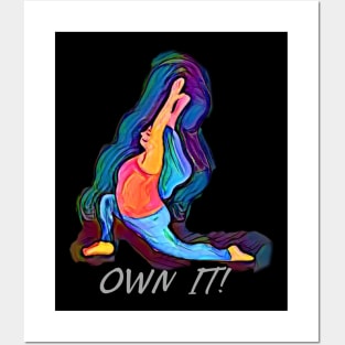 OWN IT! Plus-sized YOGA Posters and Art